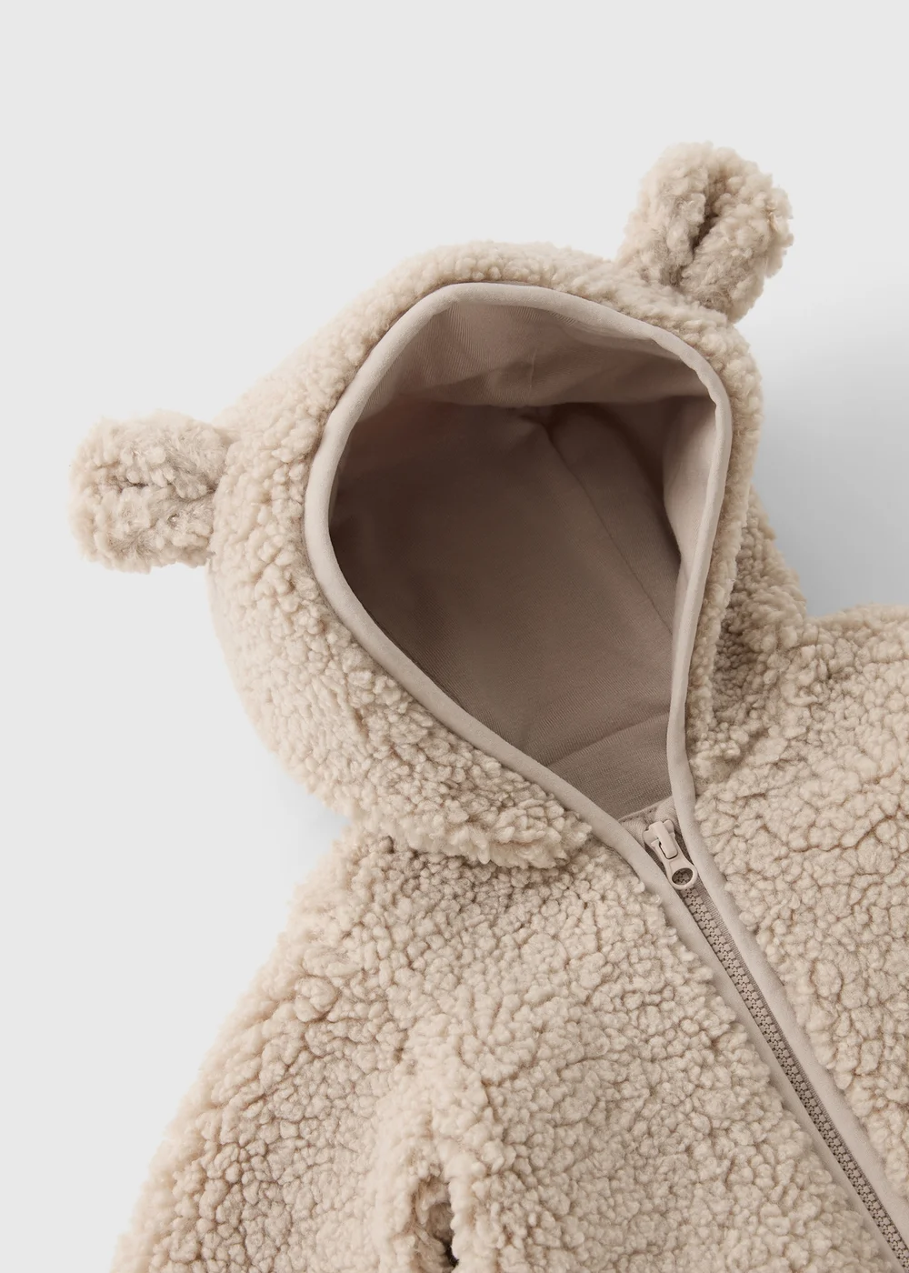 Baby Stone Borg Bear Jacket (0-23mths) - Up to 1 Month Image 2