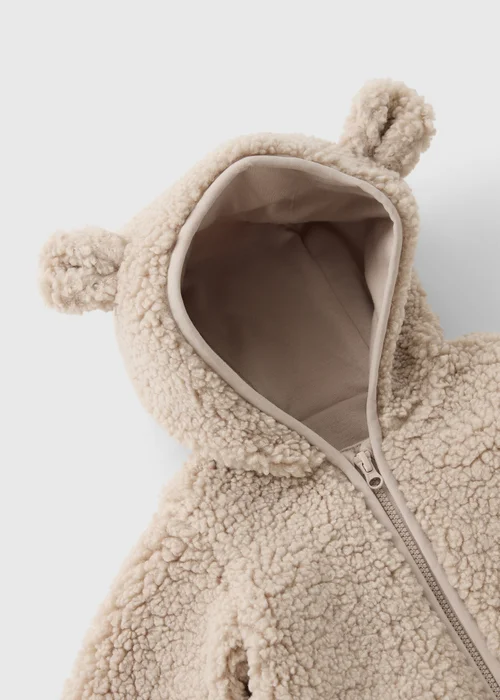 Baby Stone Borg Bear Jacket (0-23mths) - Up to 1 Month Image 2
