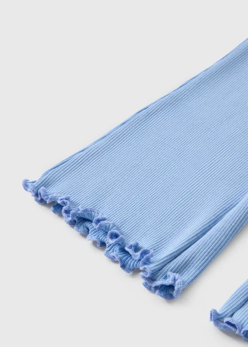 Girls Blue Flared Leggings (1-8yrs) - 1-1.5 Yrs Image 2