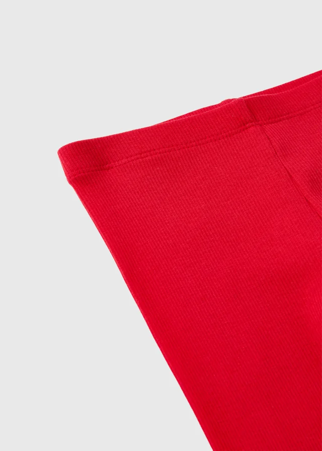 Girls Red Leggings (1-8yrs)