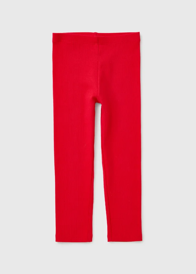 Girls Red Leggings (1-8yrs)