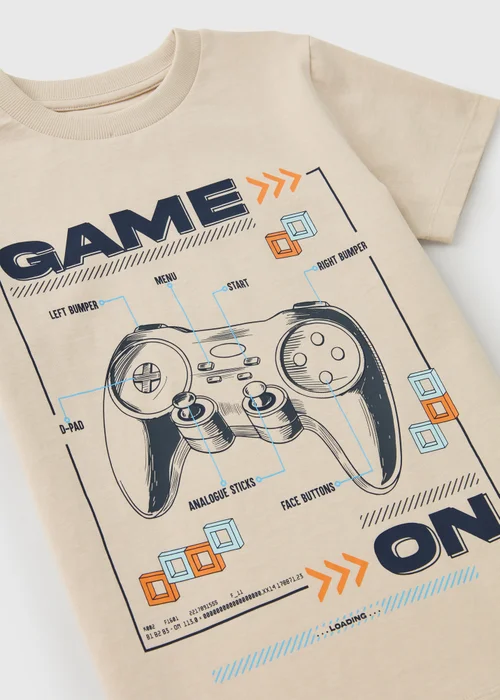 Boys Stone Gamer T-Shirt (7-15yrs) - 7 Yrs Image 2