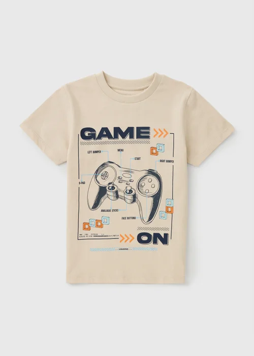 Boys Stone Gamer T-Shirt (7-15yrs) - 7 Yrs Image 1