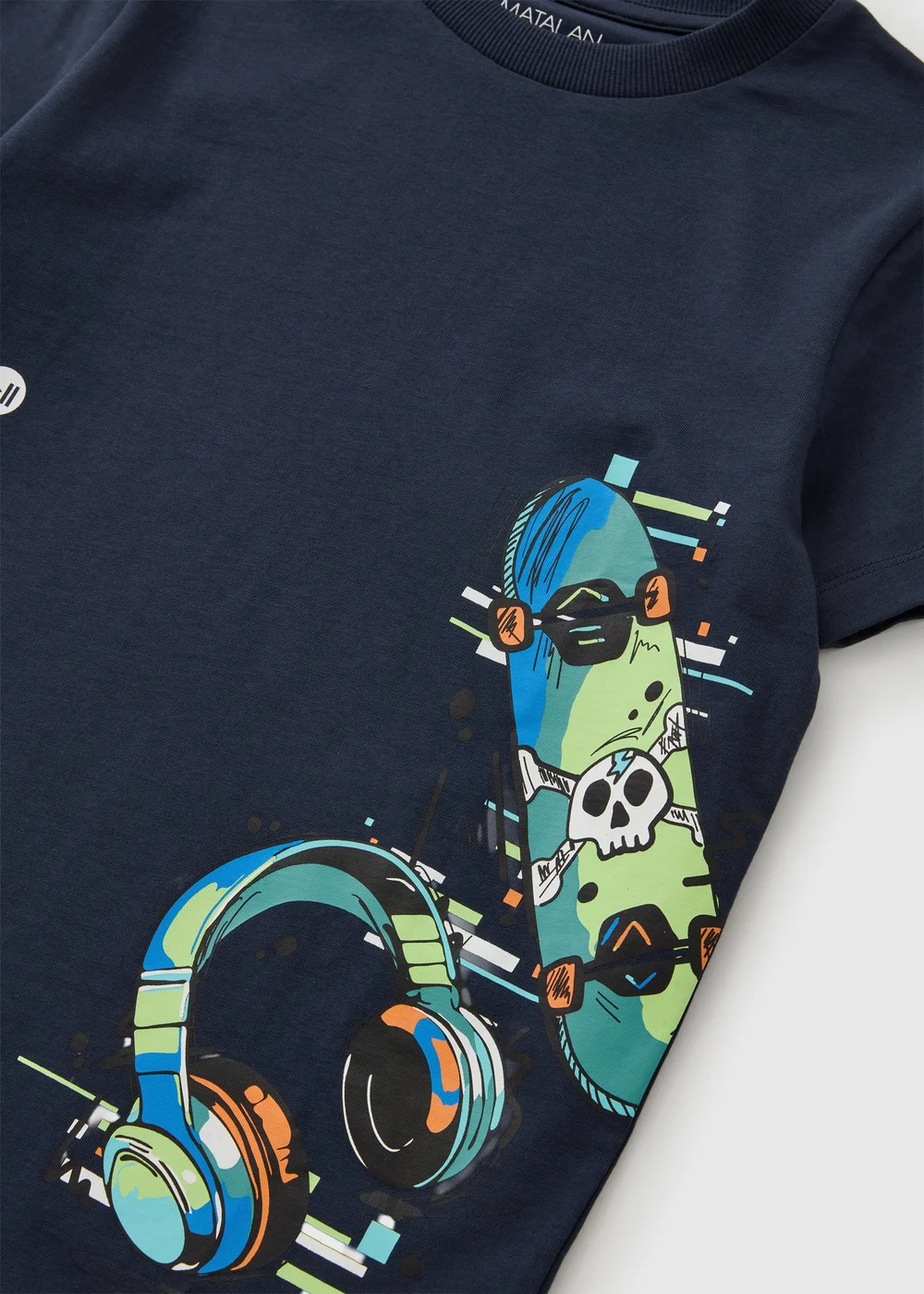 Boys Navy Streetwear Graphic T-Shirt (7-15yrs) - 13 Yrs Image 2