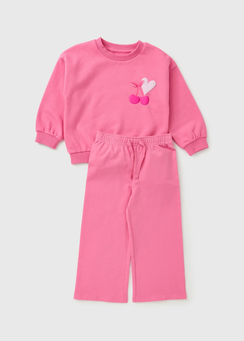 Girls Pink Mon Cheri Sweatshirt & Jogging Bottom Set (1-8yrs) - 2-3 Yrs Image 1