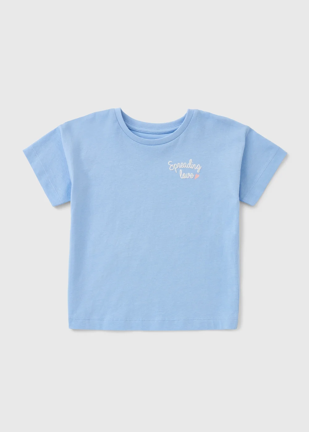 Girls Blue Dove Back Graphic T-Shirt (1-8yrs) - 2-3 Yrs Image 1