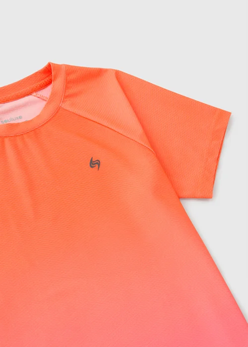 Souluxe Boys Coral Ombre Sports T-Shirt (7-15yrs) - 7 Yrs Image 2
