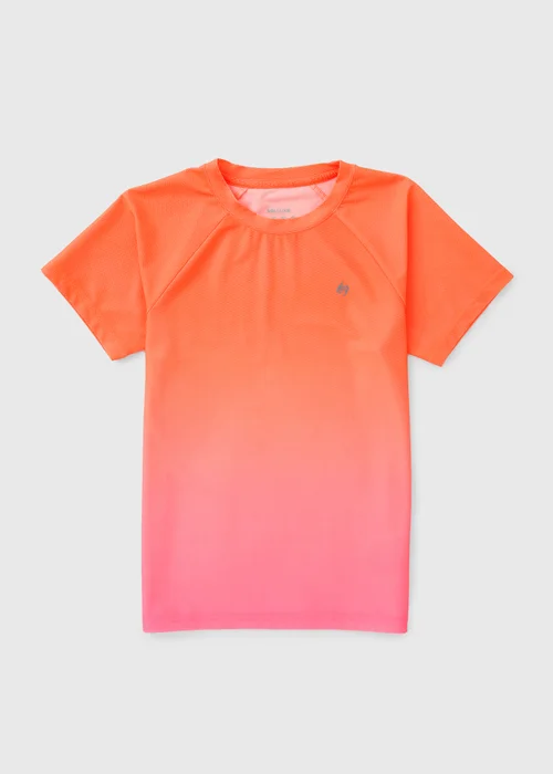 Souluxe Boys Coral Ombre Sports T-Shirt (7-15yrs) - 7 Yrs Image 1