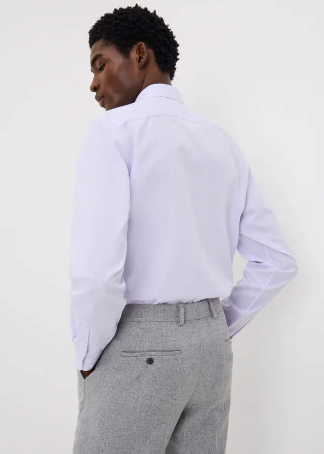 Taylor & Wright Lilac Textured Regular Fit Shirt