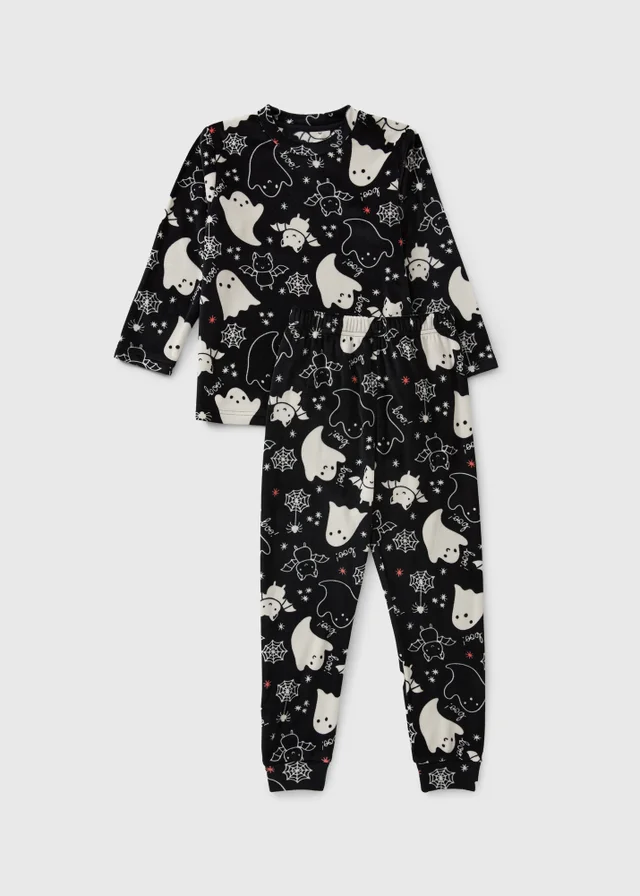 Boys Black Halloween Pyjamas (1-13yrs)