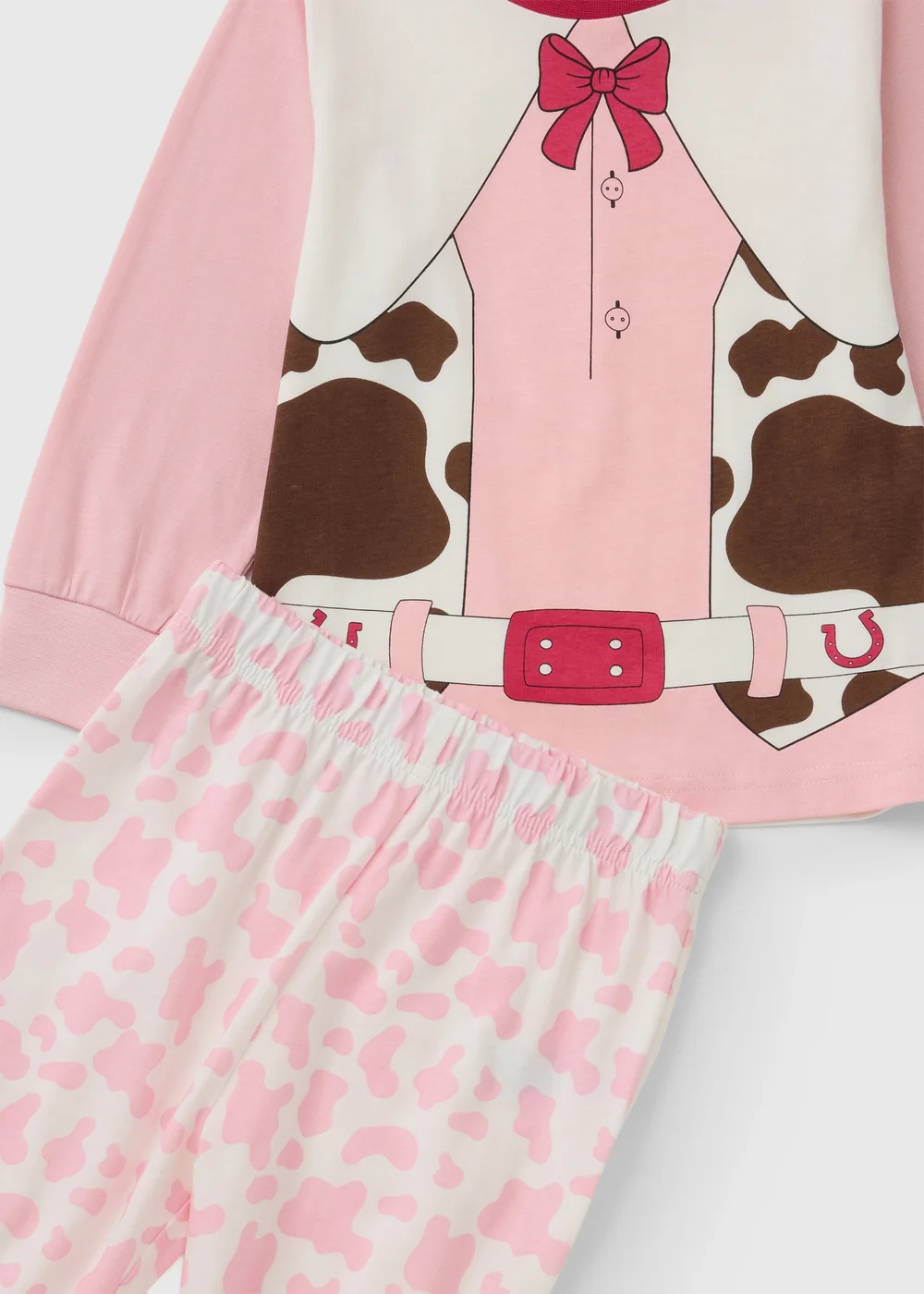 Girls Pink Cowgirl Pyjamas (1-7 Yrs) - 1-1.5 Yrs Image 2