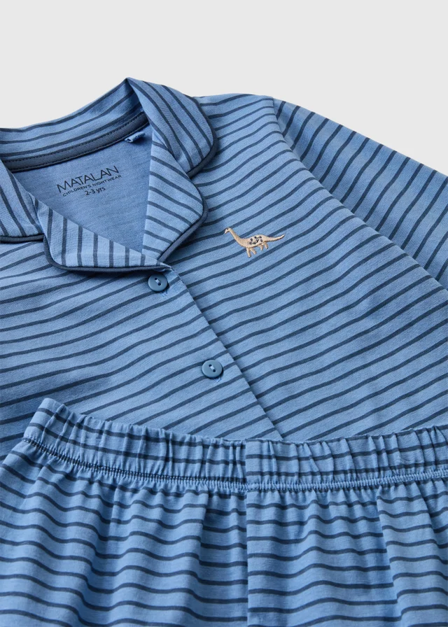 Boys Blue Dino Pyjamas (1-7 Yrs)