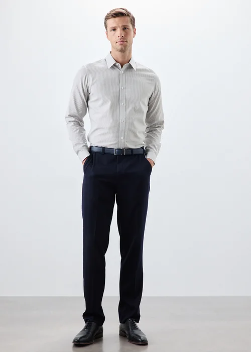 Taylor & Wright Grey Slim Fit Shirt - S Image 4