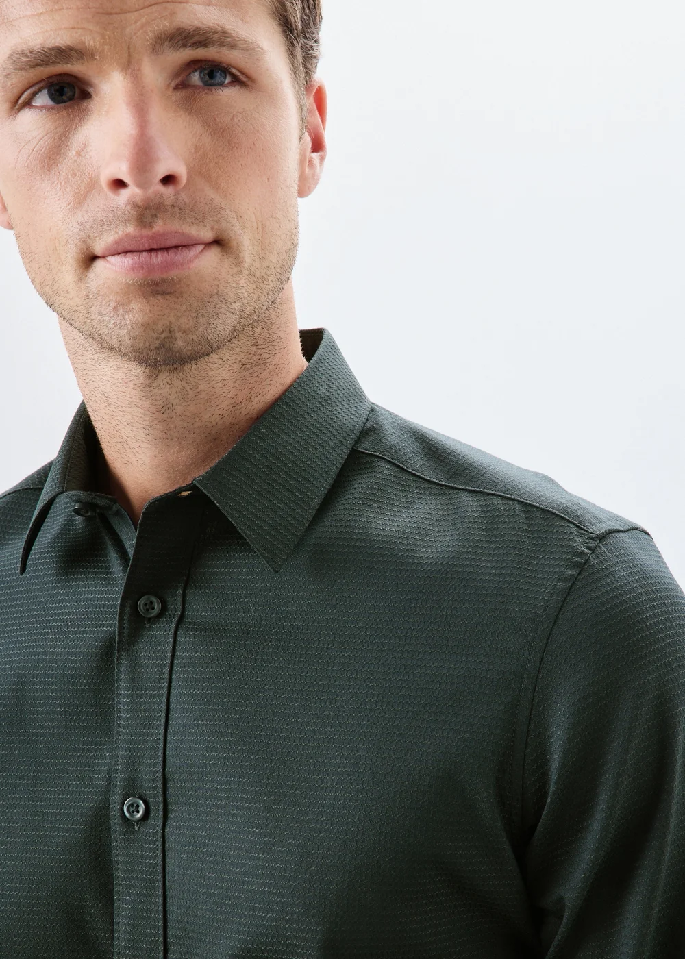Taylor & Wright Green Slim Fit Shirt - S Image 3