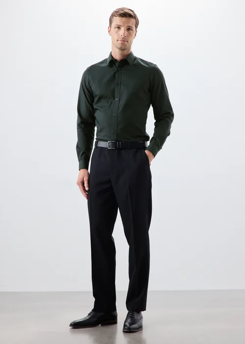 Taylor & Wright Green Slim Fit Shirt - S Image 4