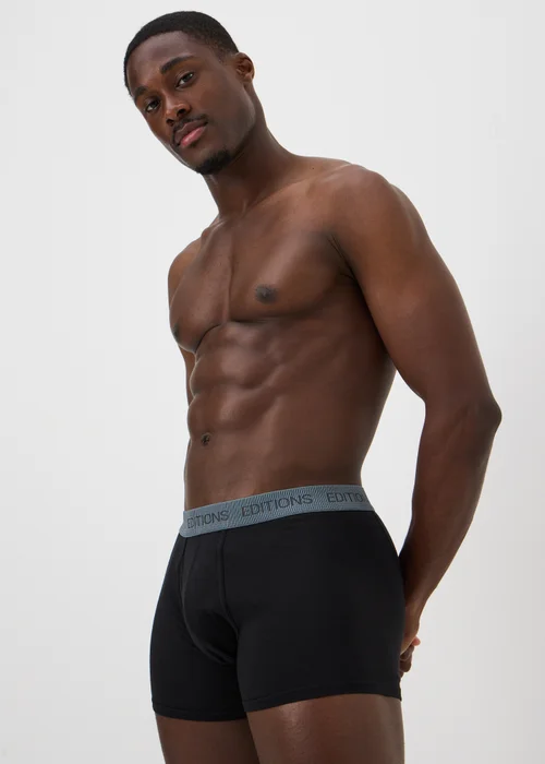 5 Pack Black Editions Waistband Trunks - XS Image 2