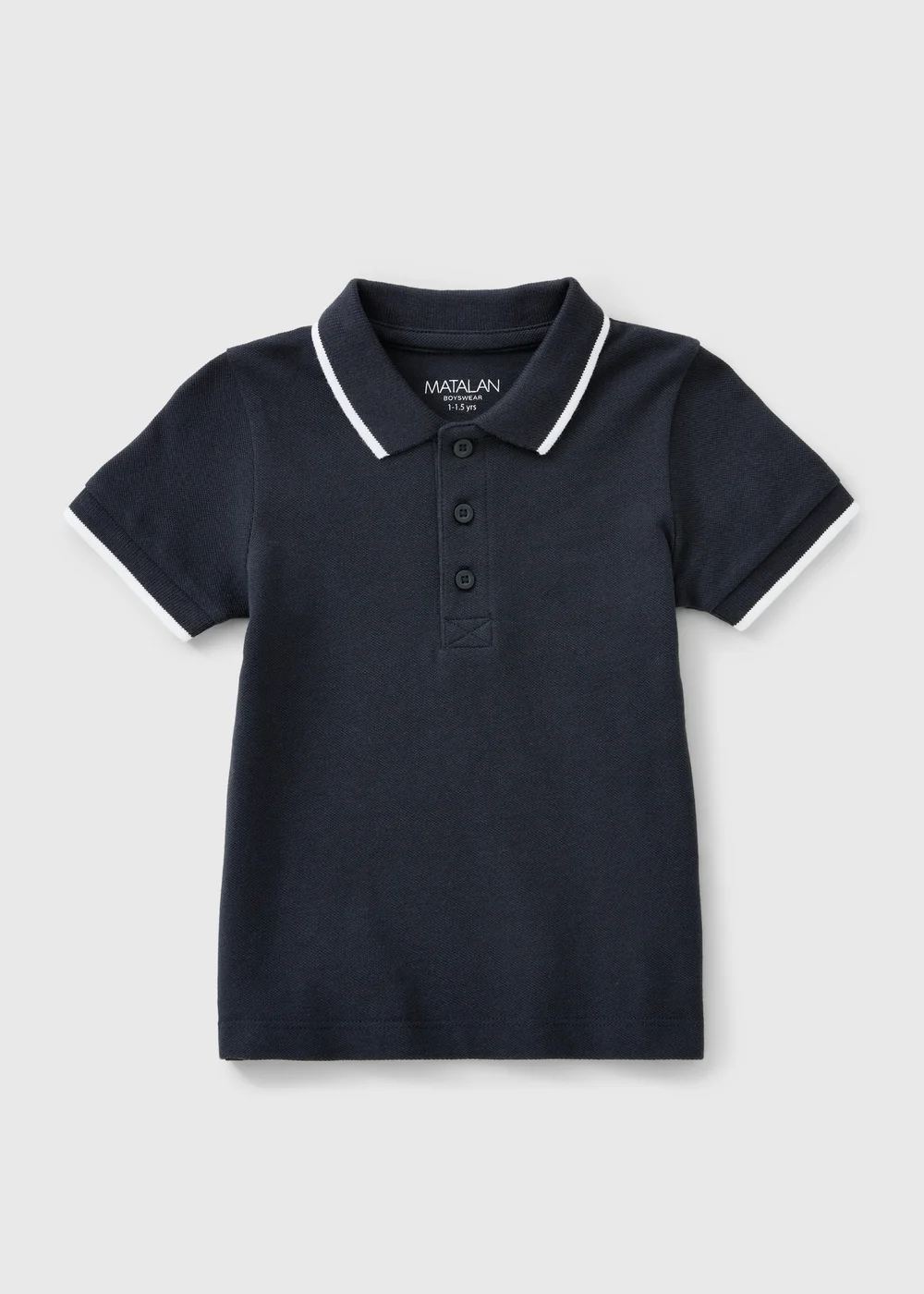 Boys Navy Casual Polo Shirt (1-8 Yrs) - 1-1.5 Yrs Image 1