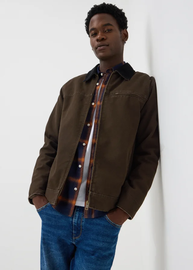 Brown Canvas Chore Jacket