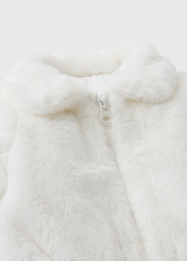 Baby Cream Faux Fur Jacket (0-23mths)