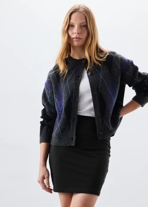 Black Pull On Mini Skirt - 6 Image 1