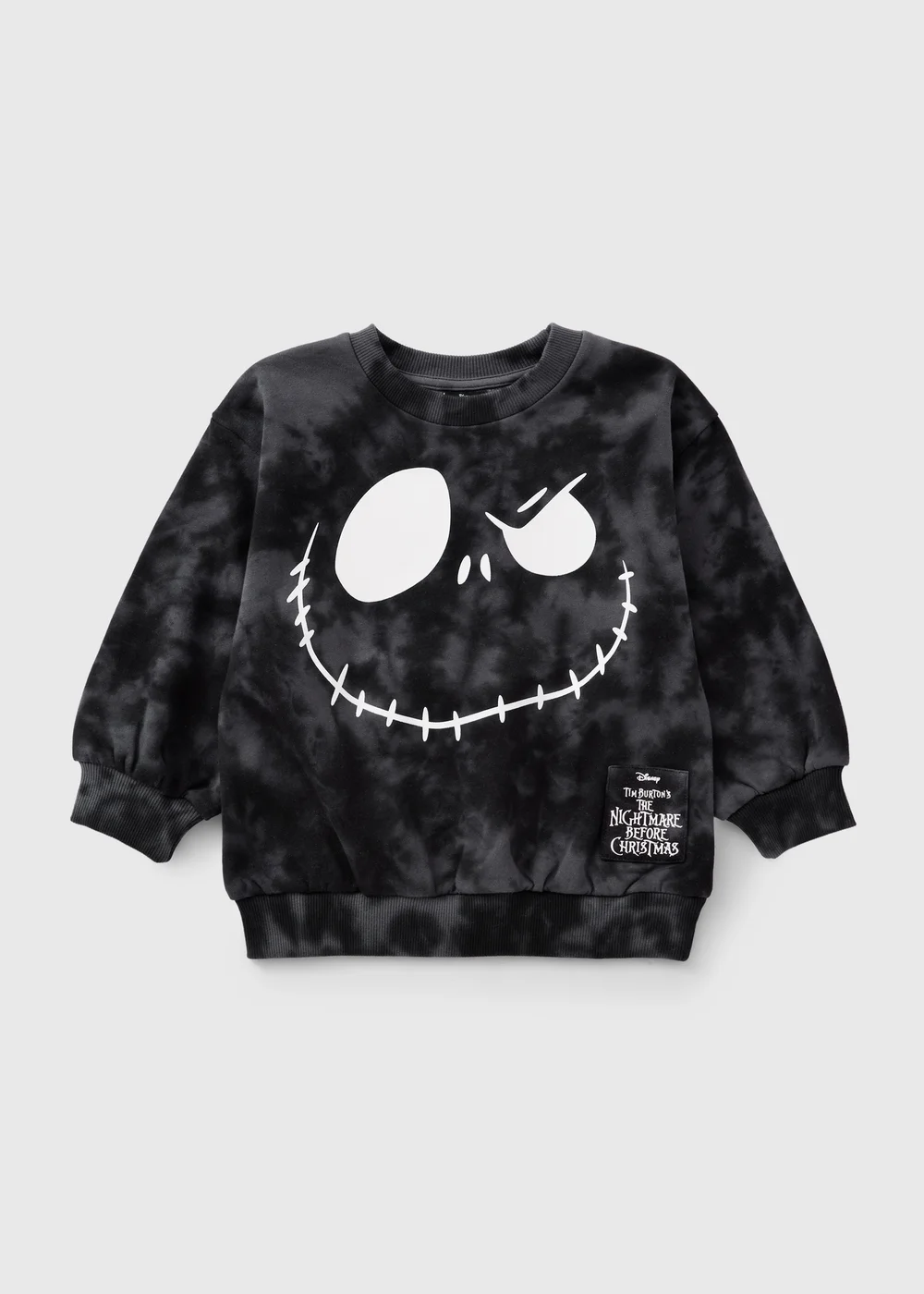 Disney Jack Skellington Boys Black Sweatshirt (1-9yrs) - 1-1.5 Yrs Image 1
