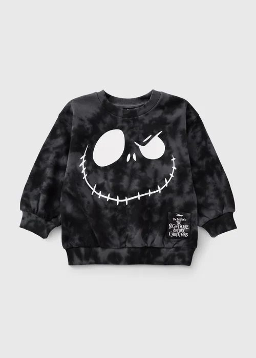 Disney Jack Skellington Boys Black Sweatshirt (1-9yrs) - 1-1.5 Yrs Image 1