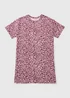 Burgundy Leopard Print Nightie - XS Image 1