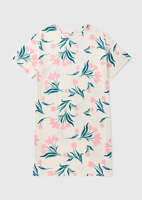 Pink Floral Tulip Nightie - XS Image 3