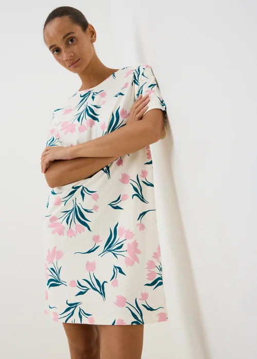 Pink Floral Tulip Nightie - XS Image 1