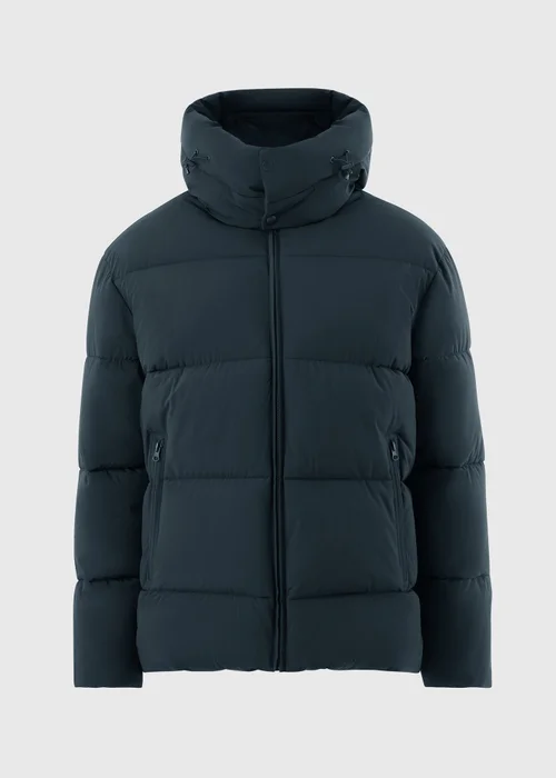 Navy Mid Length Puffer Coat - XS Image 3