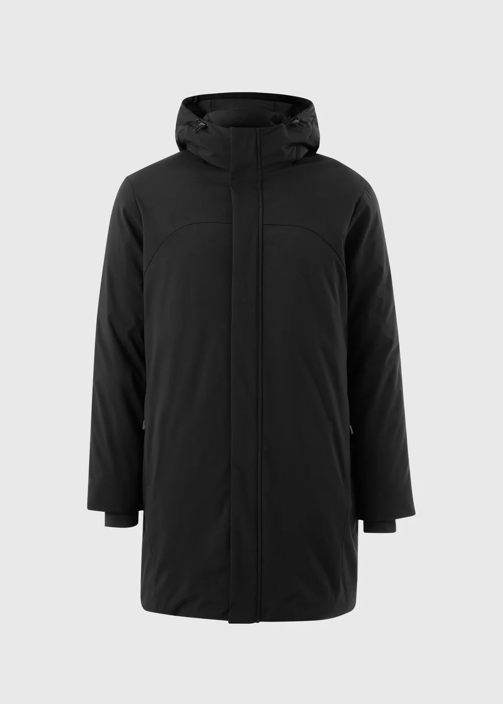 Black Padded Parka Coat - XS Image 1