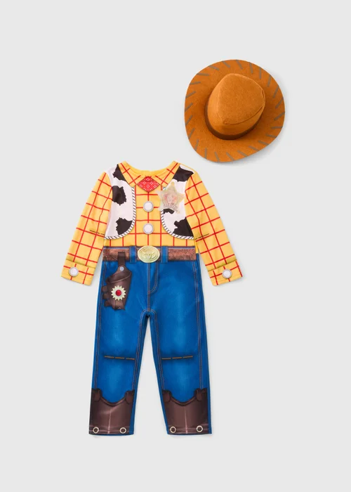 Disney Toy Story Boys Brown Woody Costume (3-9yrs) - 3 Yrs Image 1