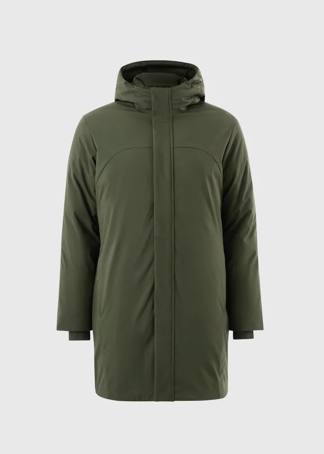 Khaki Padded Parka Coat