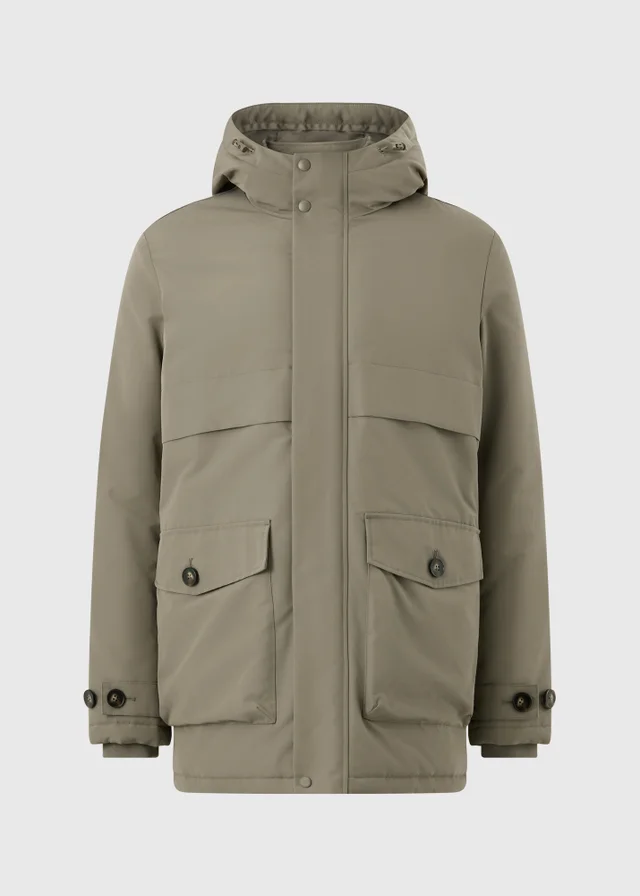 Mushroom Double Layer Parka Coat