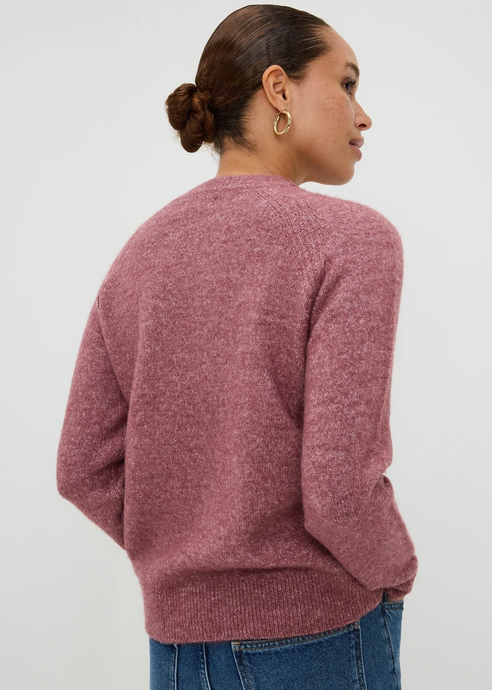 Pink Soft Touch Crew Neck Jumper - XS Image 2