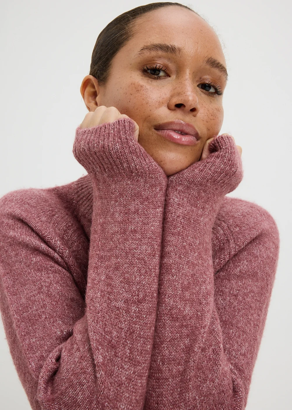 Pink Soft Touch Crew Neck Jumper - XS Image 3
