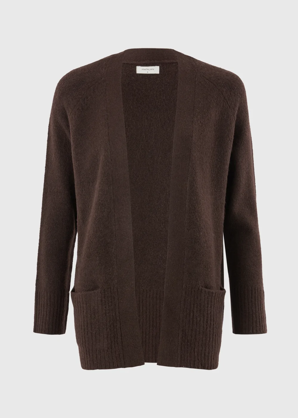 Chocolate Brown Soft Touch Longline Cardigan - XS Image 1