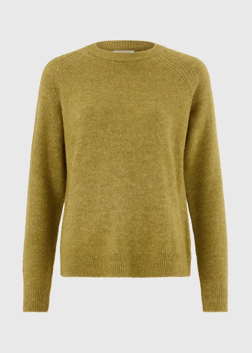 Olive Green Knitted Jumper - XS Image 5