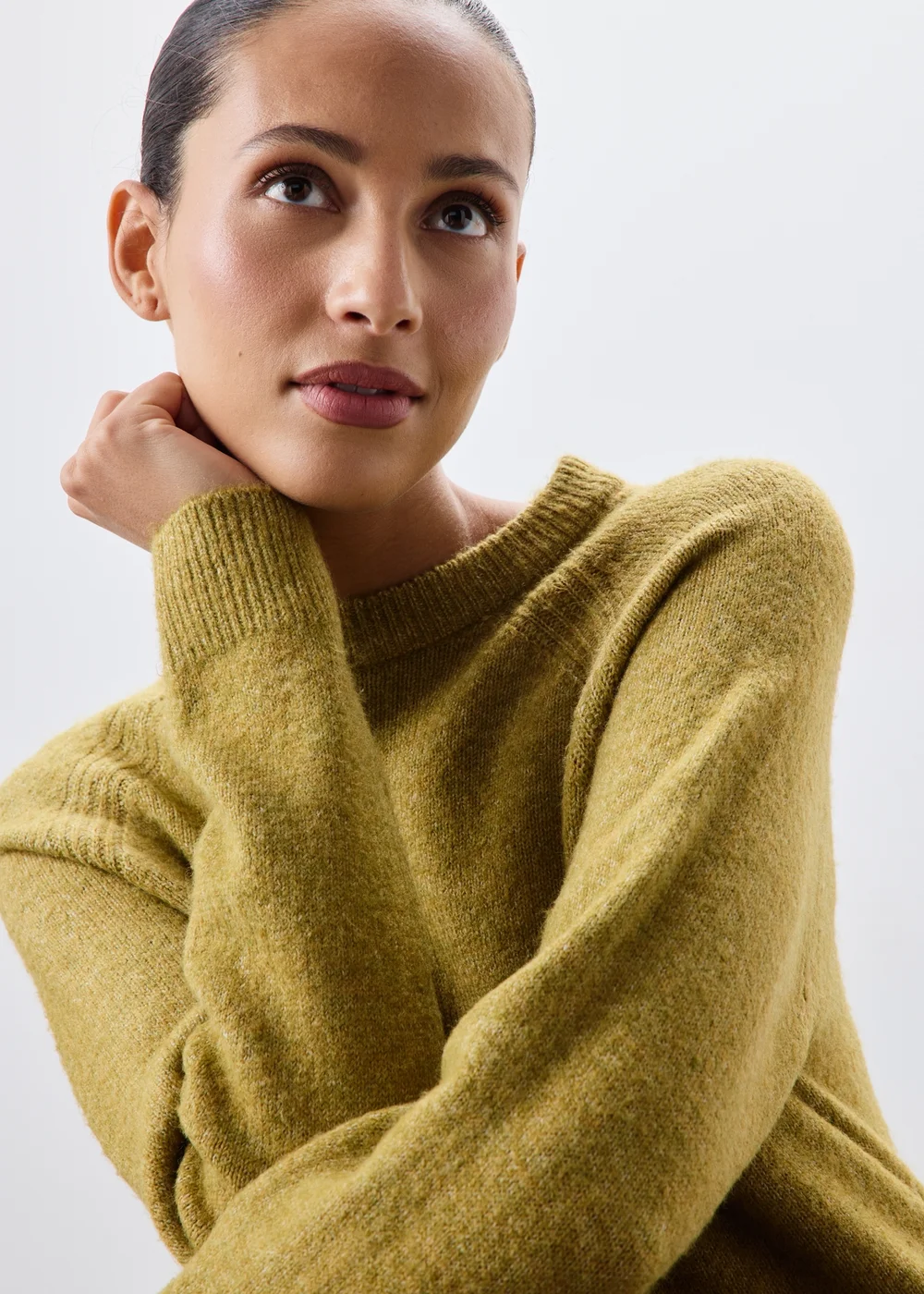 Olive Green Knitted Jumper - XS Image 3