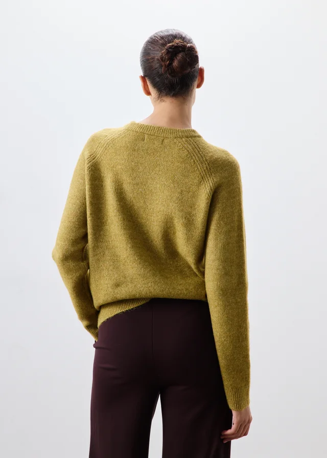 Olive Green Knitted Jumper