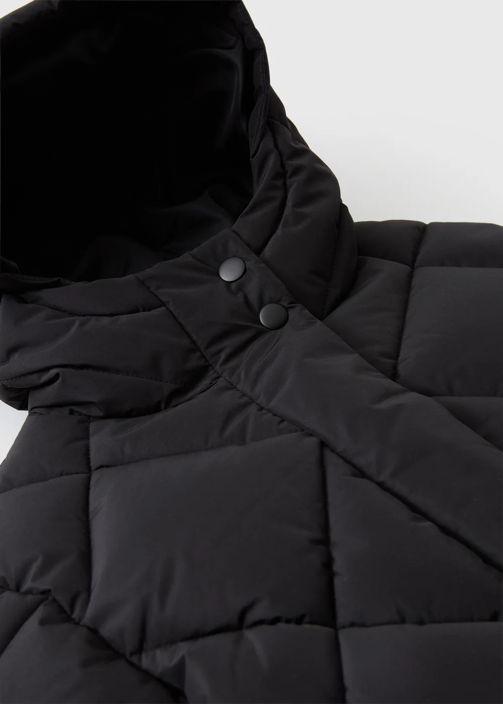 Girls Black Short Padded Jacket (7-15yrs) - 7 Yrs Image 2