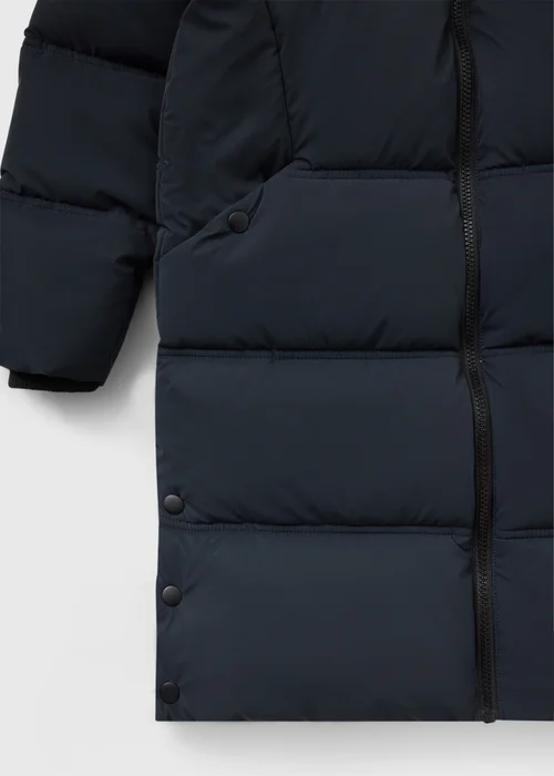 Girls Charcoal Padded Longline Coat (4-15yrs) - 4 Yrs Image 2