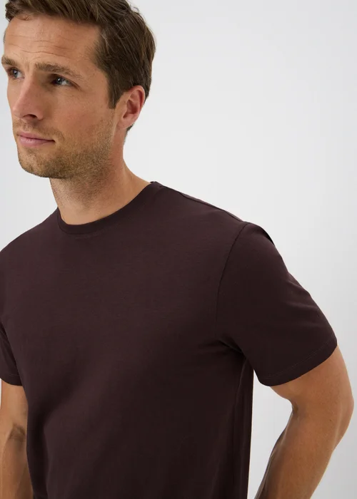 Burgundy Essential Crew Neck T-Shirt - XS Image 3