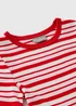 Girls Red Stripe T-Shirt (7-15 Yrs) - 7 Yrs Image 2