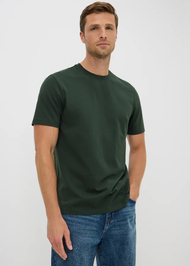 Pine Green Essential Crew Neck T-Shirt