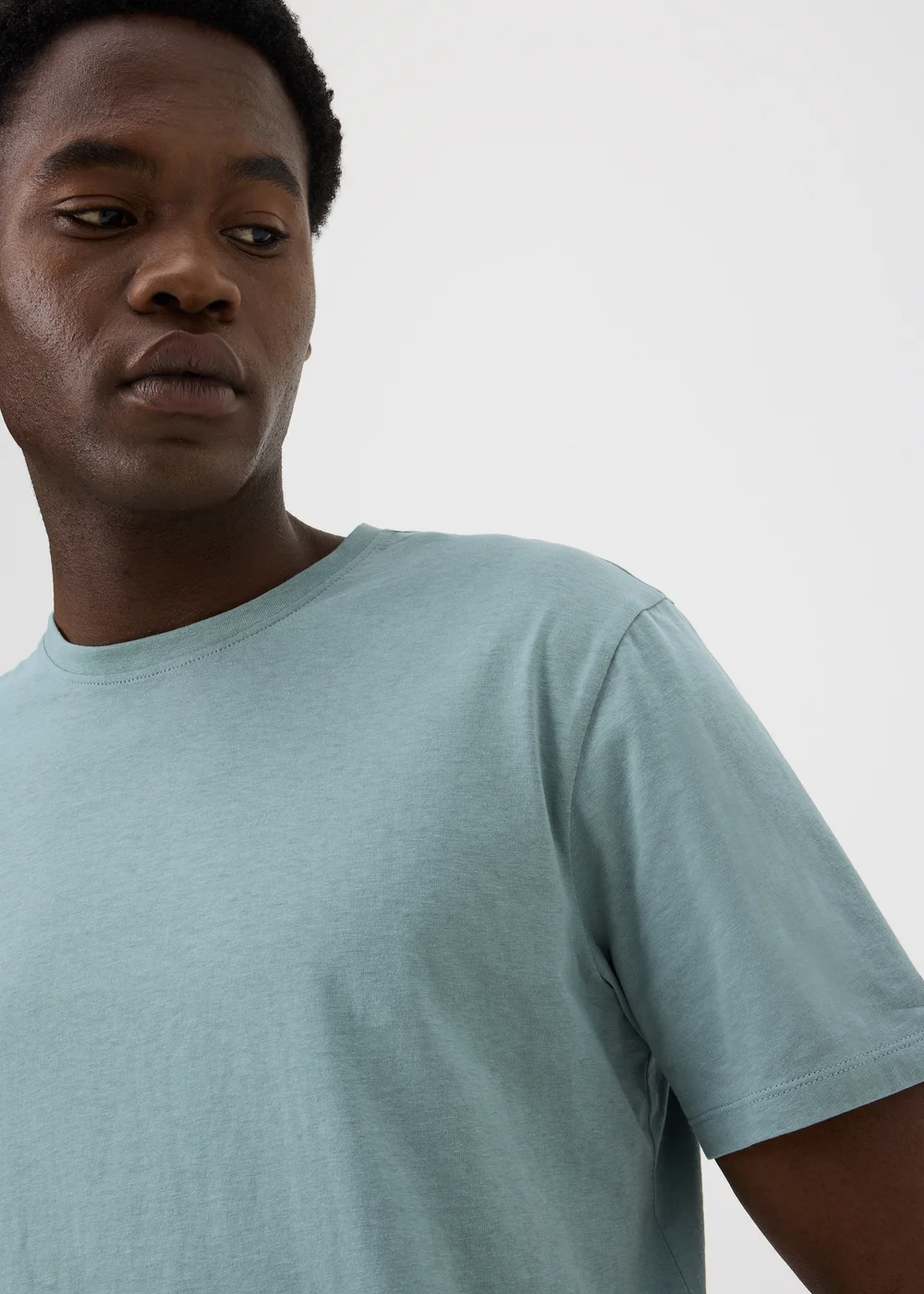 Slate Essential Crew Neck T-Shirt - XS Image 3