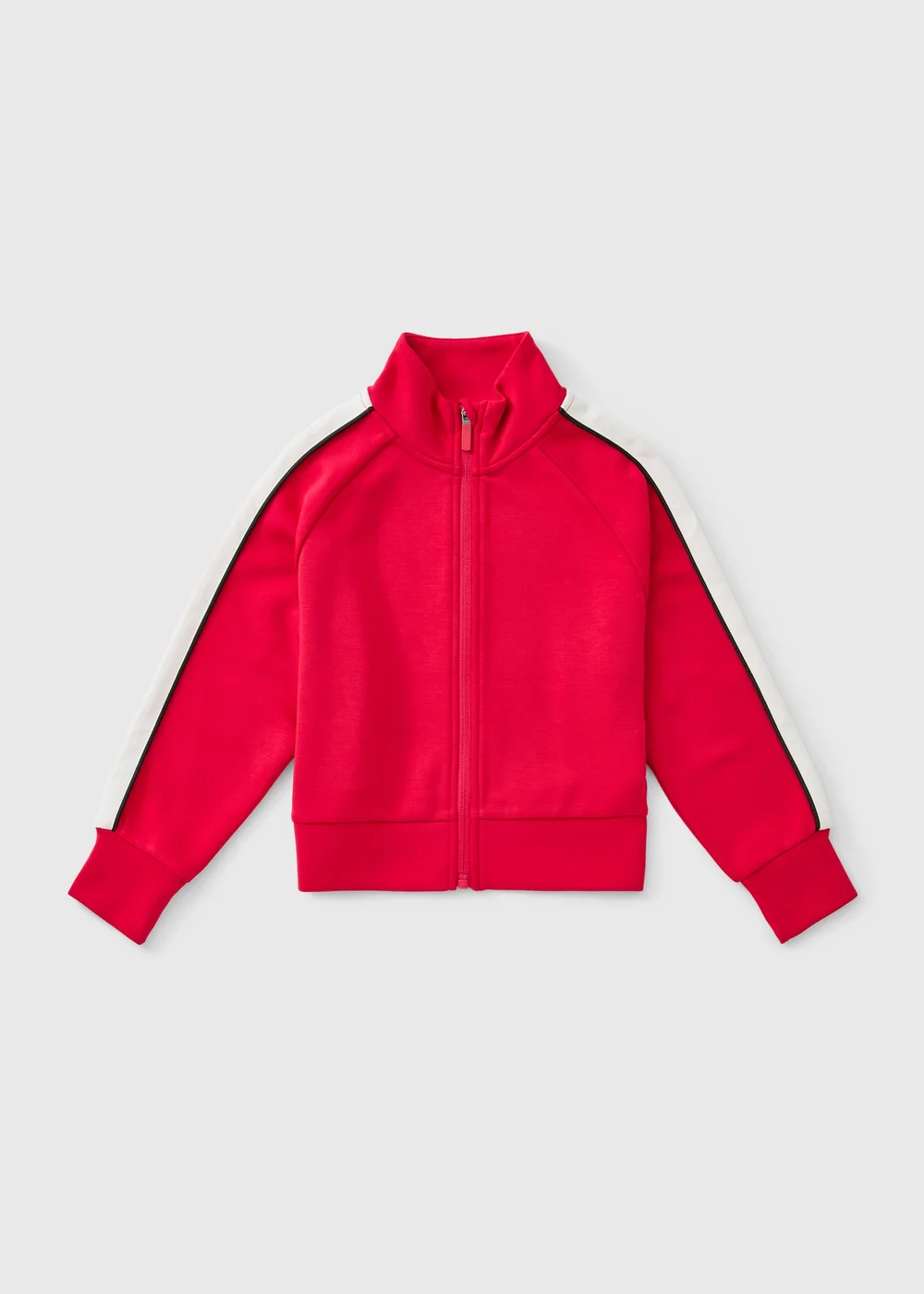 Girls Red Zip Up Co Ord Sweatshirt (7-15yrs) - 7 Yrs Image 1
