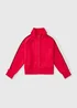 Girls Red Zip Up Co Ord Sweatshirt (7-15yrs) - 7 Yrs Image 1