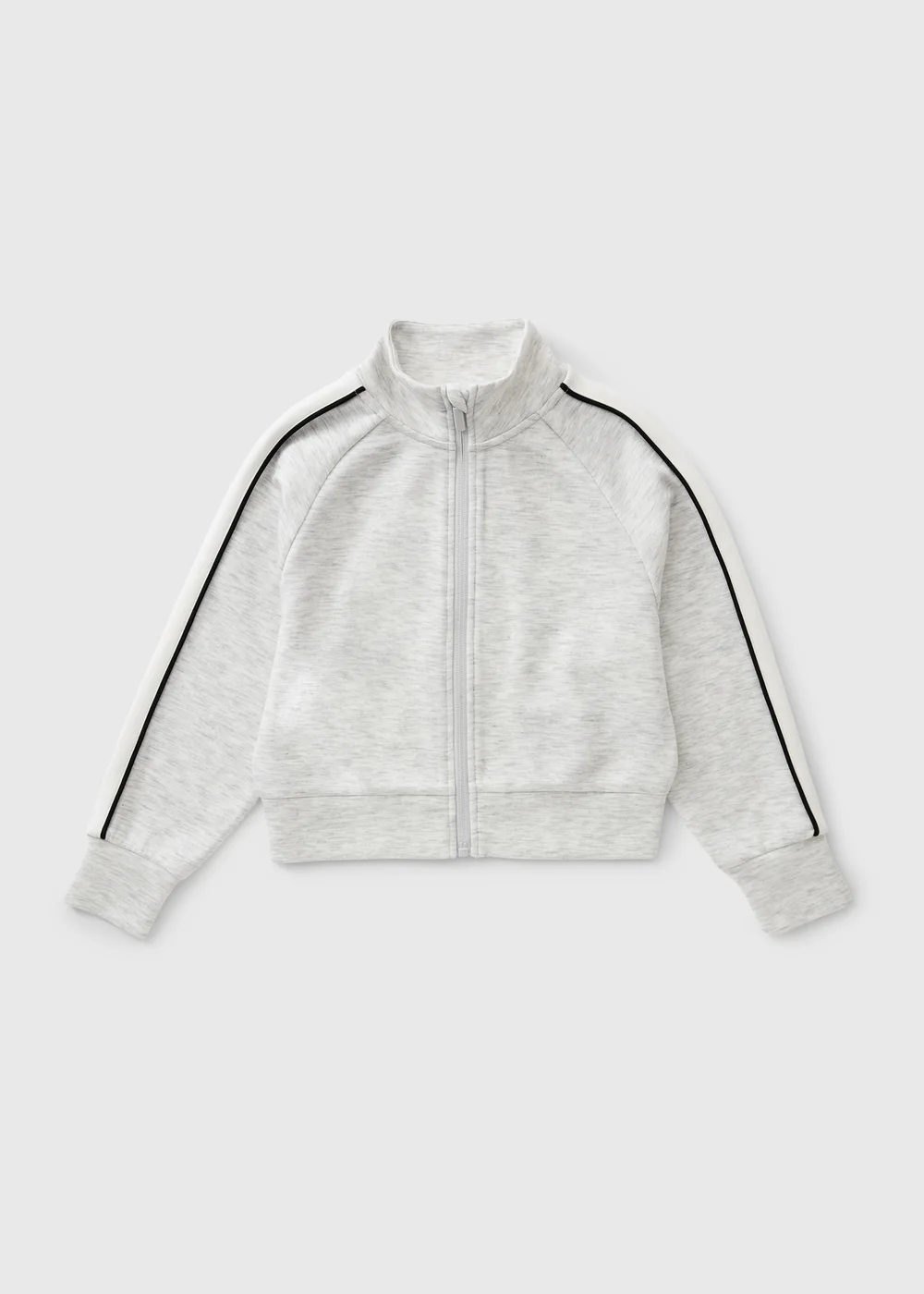 Girls Grey Zip Up Co Ord Sweatshirt (7-15yrs) - 7 Yrs Image 1