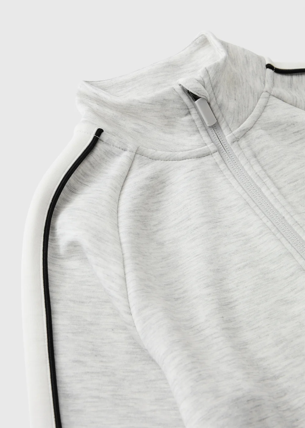 Girls Grey Zip Up Co Ord Sweatshirt (7-15yrs) - 7 Yrs Image 2